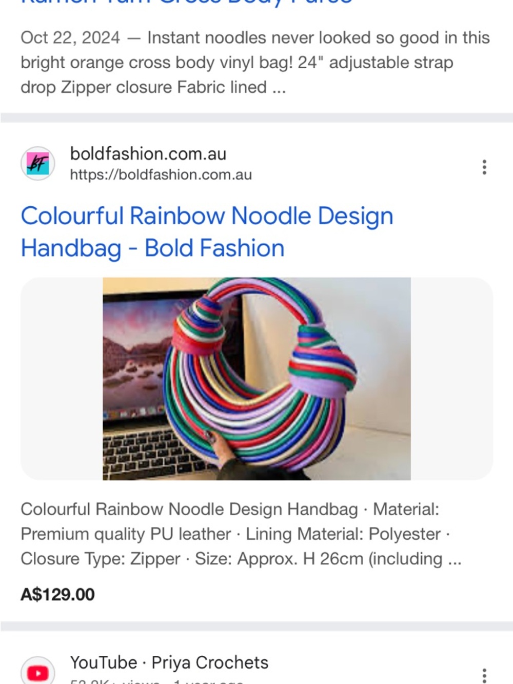 Colorful Multi-Ring Statement Handbag - Picture 4 of 4